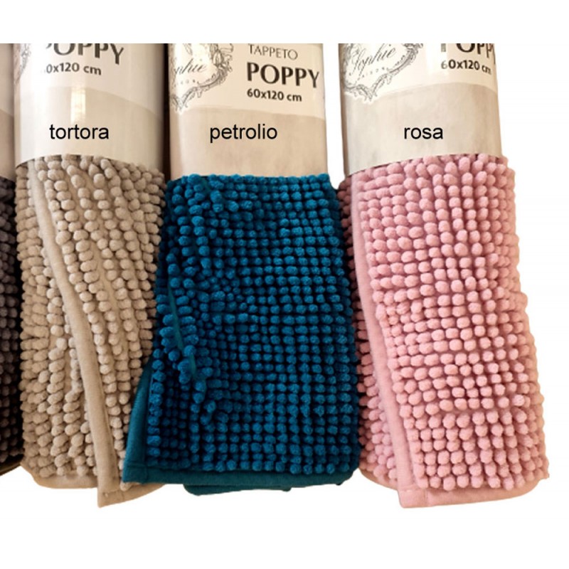TAPPETO BAGNO POPPY SOPHIE
Riferimento 65 391
Vari colori e misure, tappeto bagno con bella lavorazione effetto erba, morbidissimo con fondo antiscivolo, ottimo rapporto qualità prezzo da Sophie