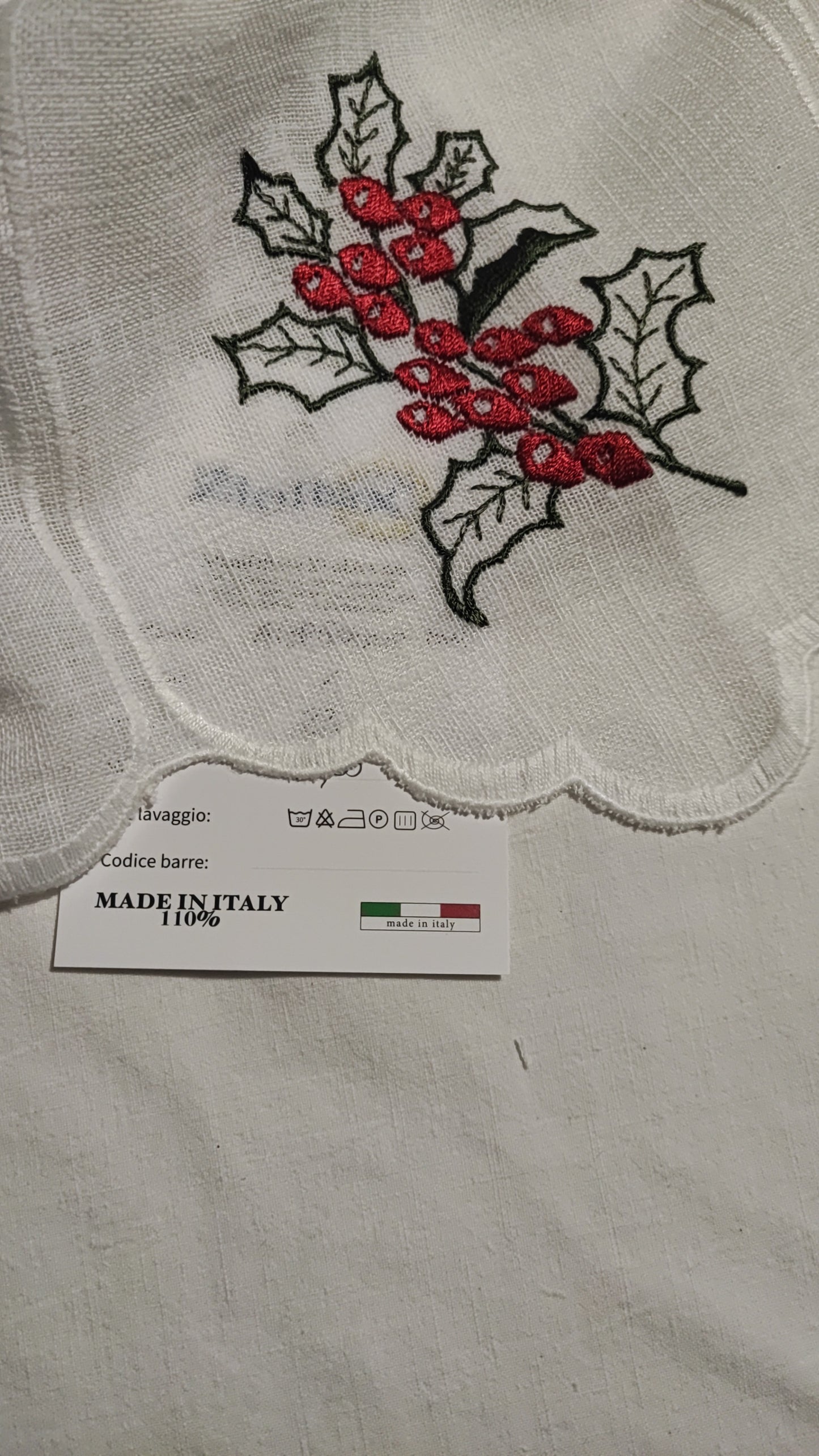Mantovana Tenda arredo Natale Agrifoglio H23
