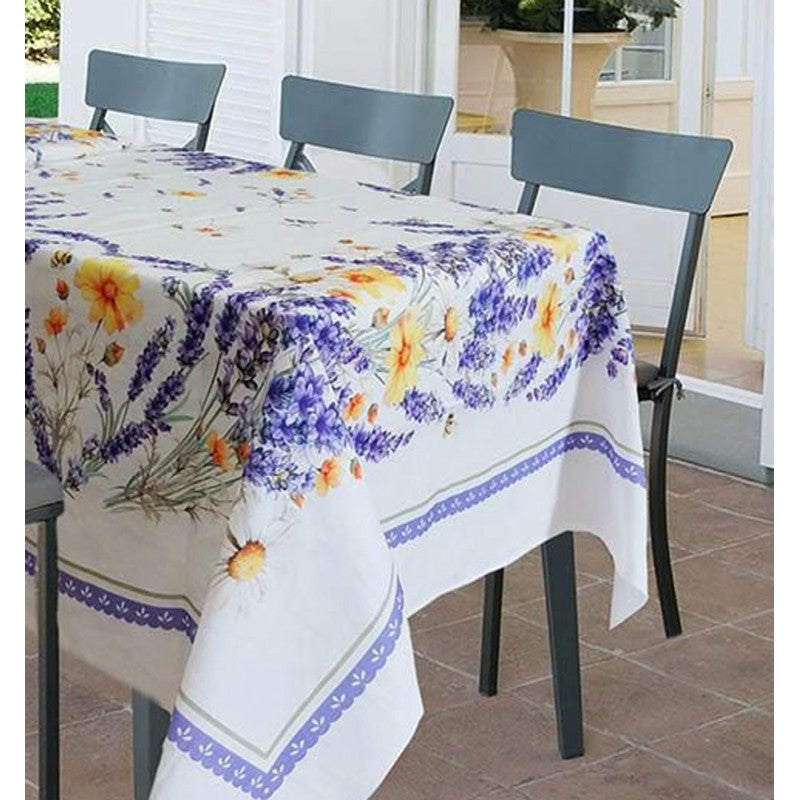 Tovaglia Lavanda 100% cotone produzione italiana Pezzoli