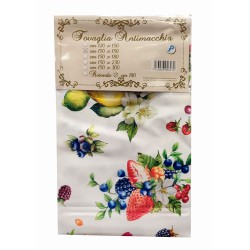 STAIN-RESISTANT TABLECLOTH SPLASH FISH CORAL SHELLS LOVELY HOME