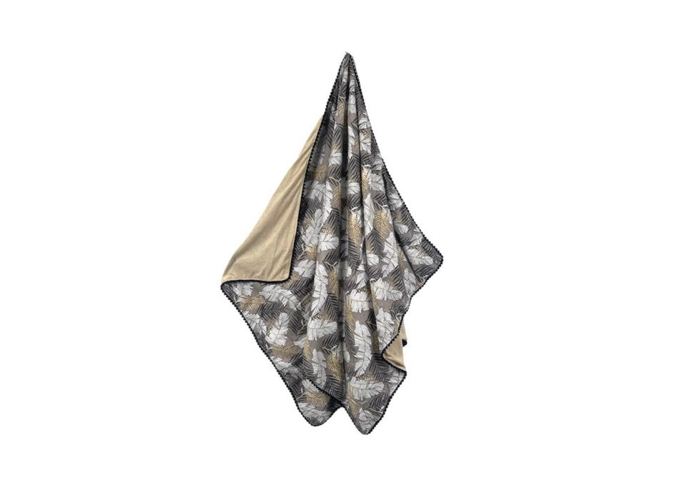 Kikoy Toalla Copacabana Plumas con Pompones 90x170cm Toalla de Playa Pareo