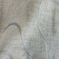 Tendina confezionata a vetro larga 60 cm  ricamata disegno con onde di colore bianco, grigio , beige e blu
