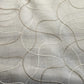 Curtain made of glass 60 cm wide with gray and white embroidery