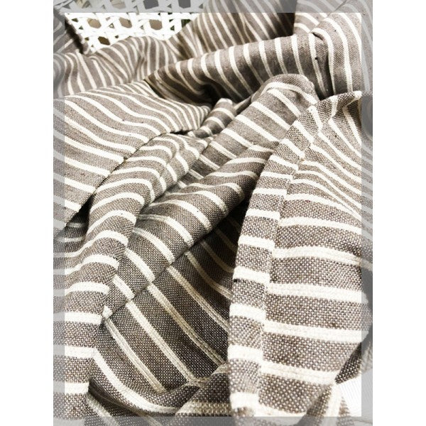 Copritutto, copriletto,  telo arredo matrimoniale cotone rigato estivo STEP SGHOME