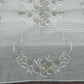 Tendina modulare taglio orizzontale a vetro   Grecale ricamata color beige