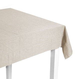 Tovaglia Chambray Sghome tinta in filo con giornino produzione italiana scontata del 30%