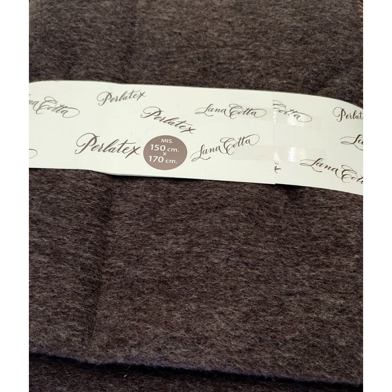Plaid Lana sconto del 20% tinta unita Perlatex  artigianato italiano 150x170