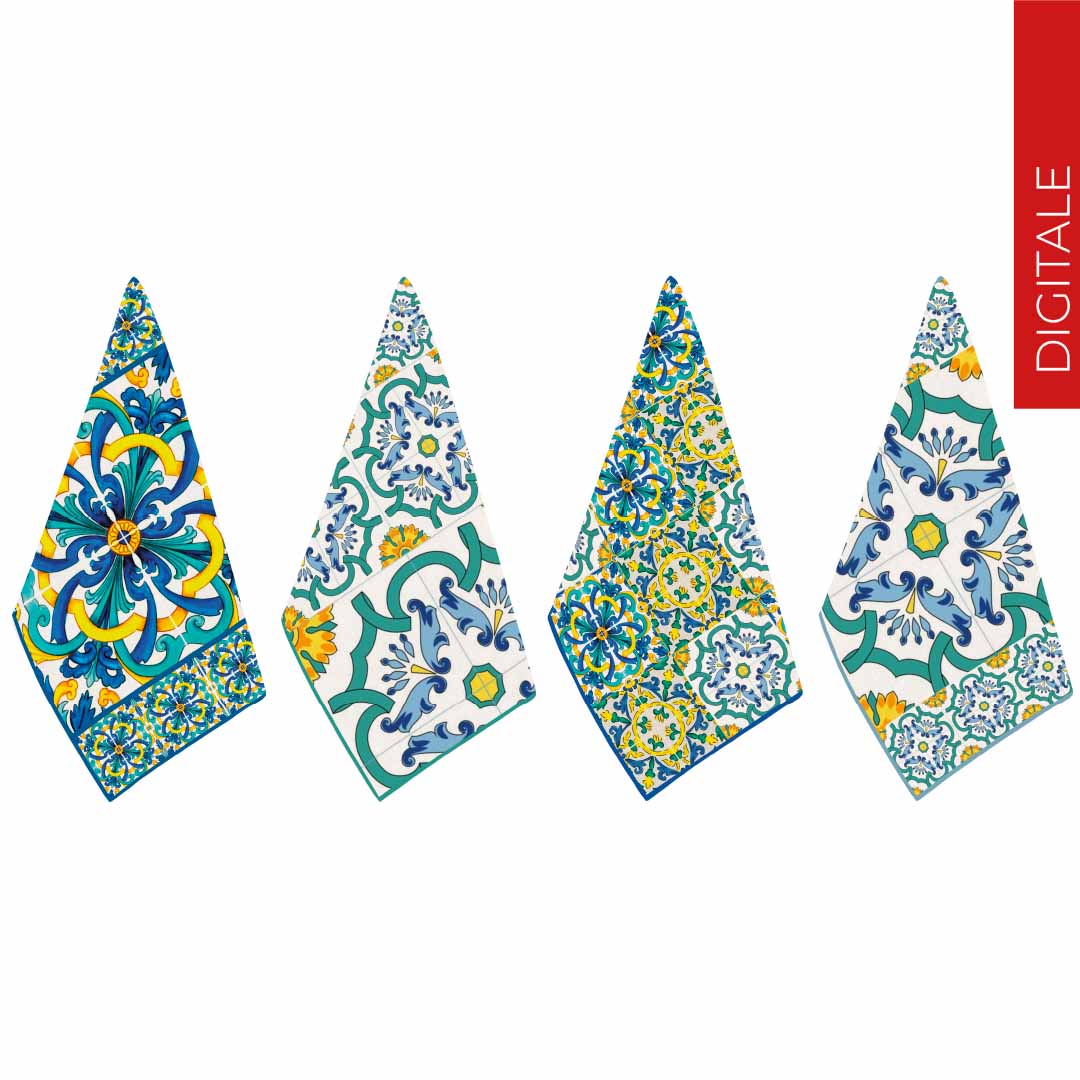 Strofinacci Vetri Candy set di 4 pezzi 100% cotone sghome