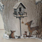 Cuscino/Fodera in gobelin DC Ribattuta sfoderabile disegno Winter 40x40 produzione italiana
