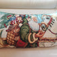 Cuscino Cavallo di Natale Verde con cordone 35x72  produzione italiana