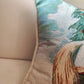 Cuscino Cavallo di Natale Verde con cordone 35x72  produzione italiana