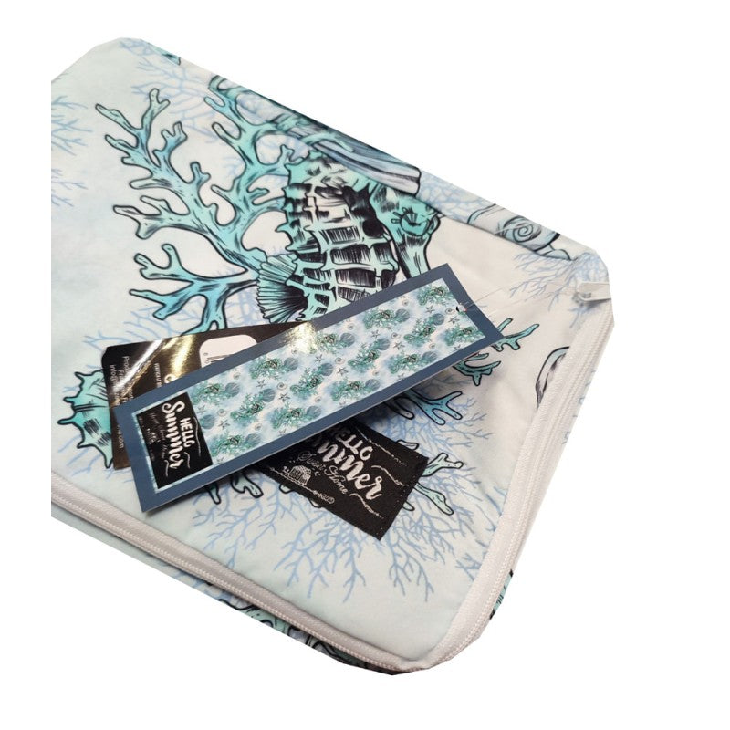 TELO MARE LETTINO CON TASCHE E CUSCINO GONFIABILE 70X185CM HELLO SUMMER VARI DISEGNI HOME SWEET HOME
