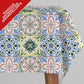 Tovaglia idrorepellente disegno Maiolica