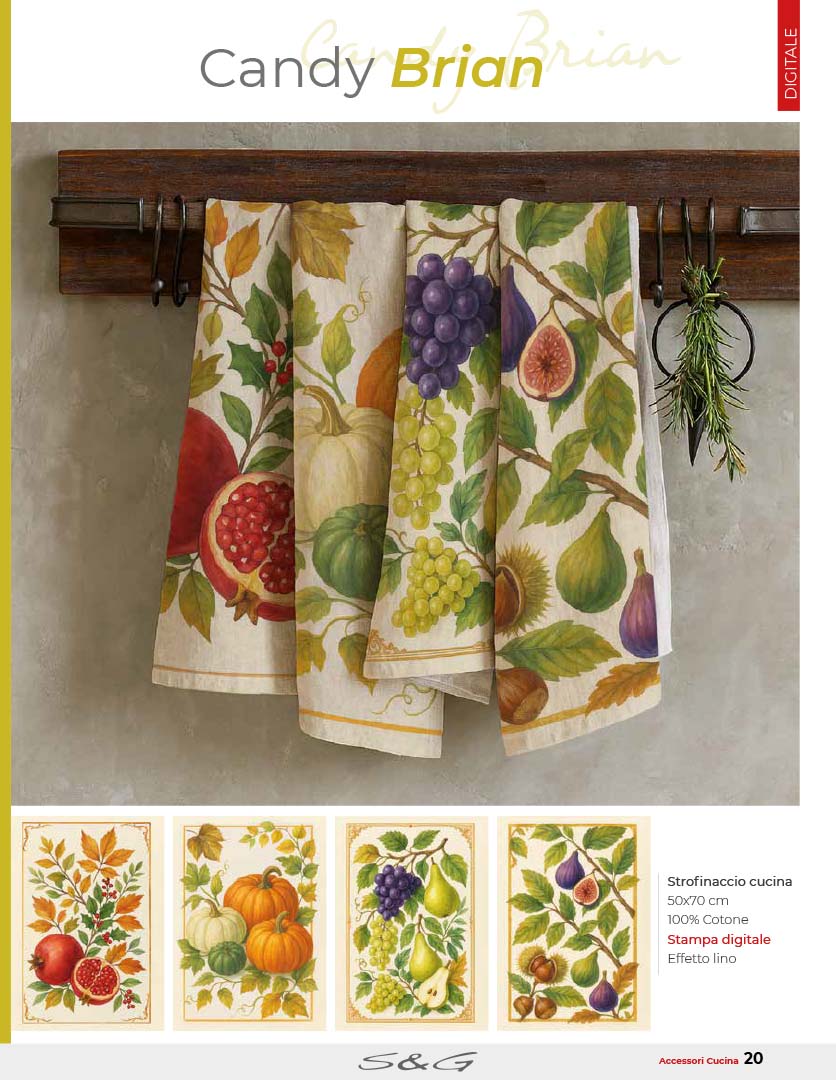 Strofinacci 100% cotone digitale Sghome set 4 pezzi