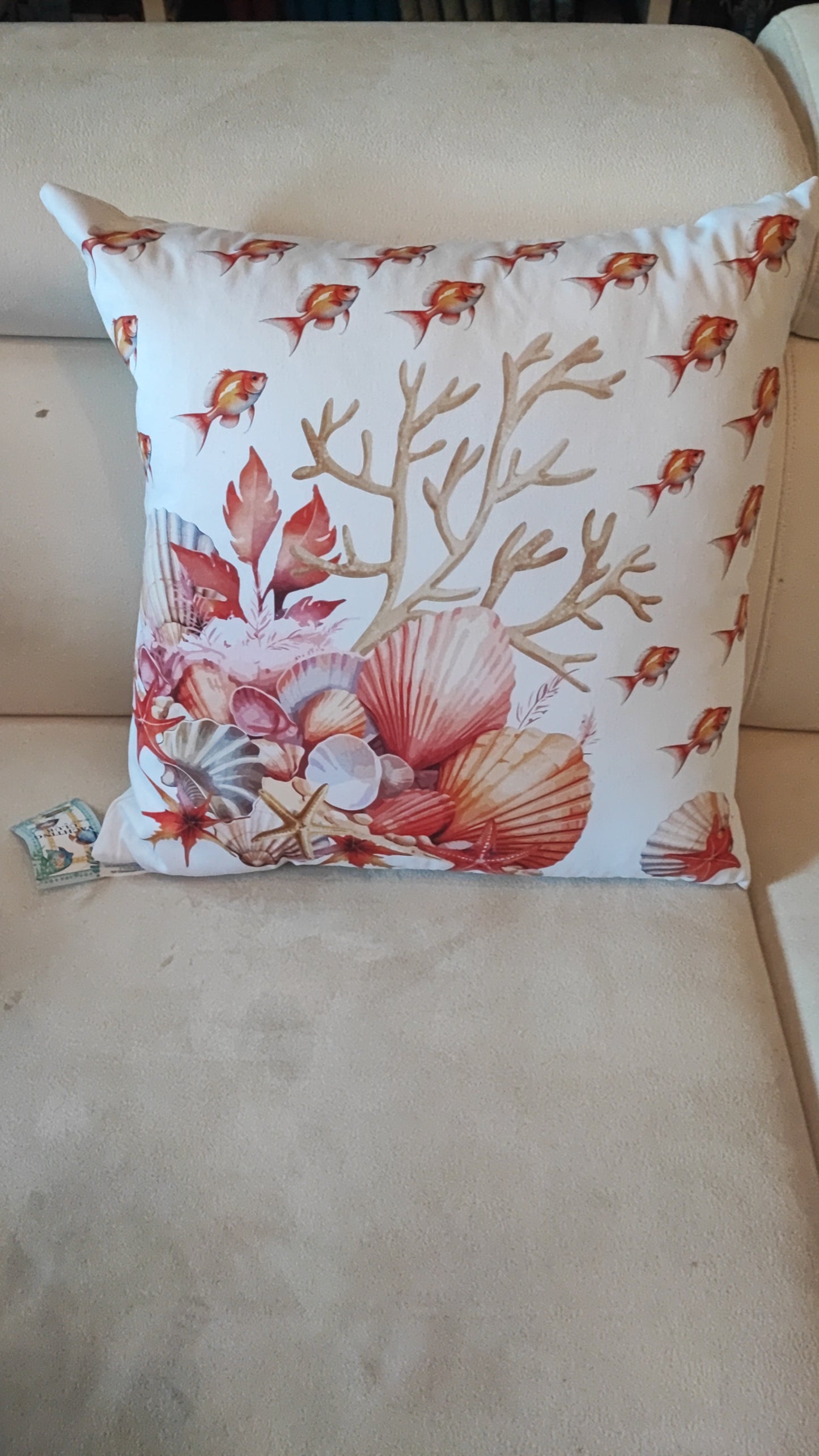 Cuscini con interni disegni mare produzione italiana misura 50x50 linea Yatching club