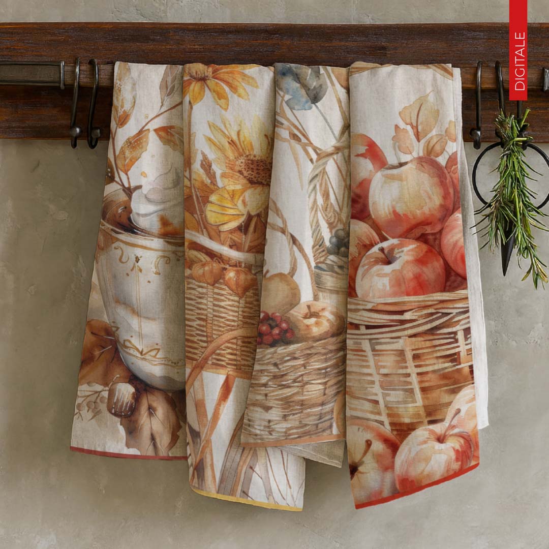 Strofinacci set 4pezzi assortiti stampa digitali 100% cotone sghone