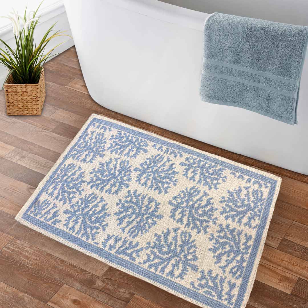 Tappeto Corallo Niger antiscivolo puro cotone diverse misure 40x60, 50x80,60x110   Sghome