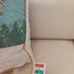Cuscino Cavallo di Natale Verde con cordone 35x72  produzione italiana