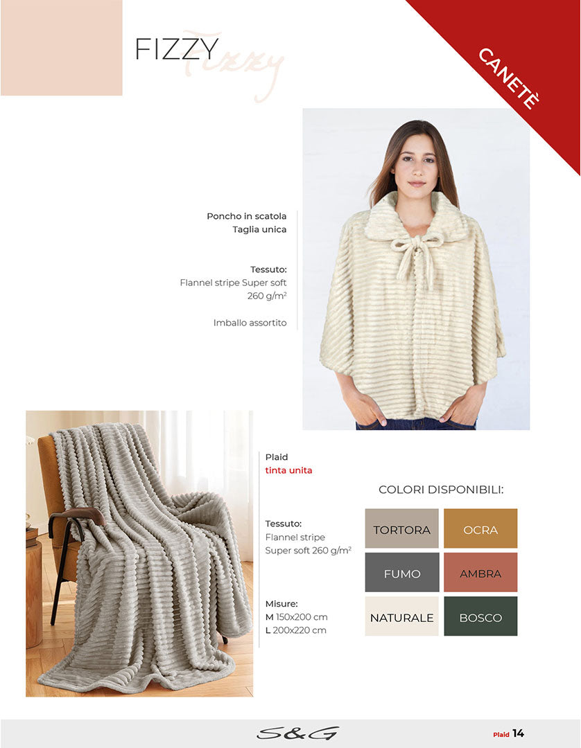 Fizzy poncho discounted from €26.90 to €20