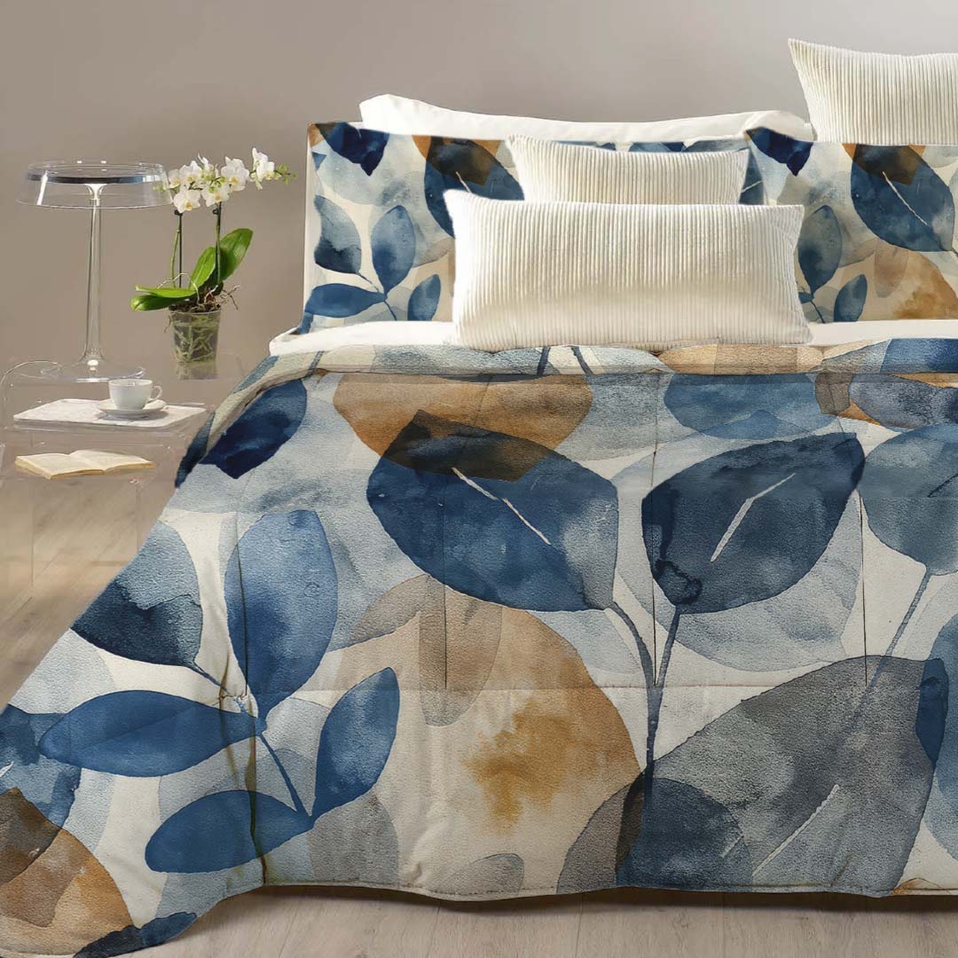 Trapunta Astriel collezione Tiffany con coordinato completo lenzuola e tende e copripiumino