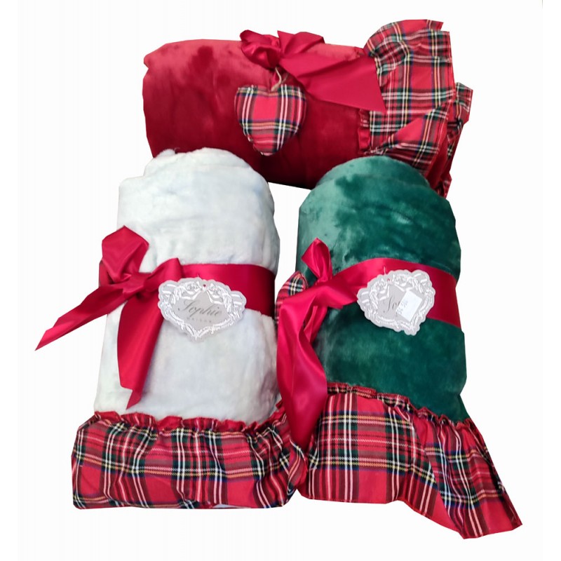 Plaid Fleece 130X160 Fiocco Frill Sophie