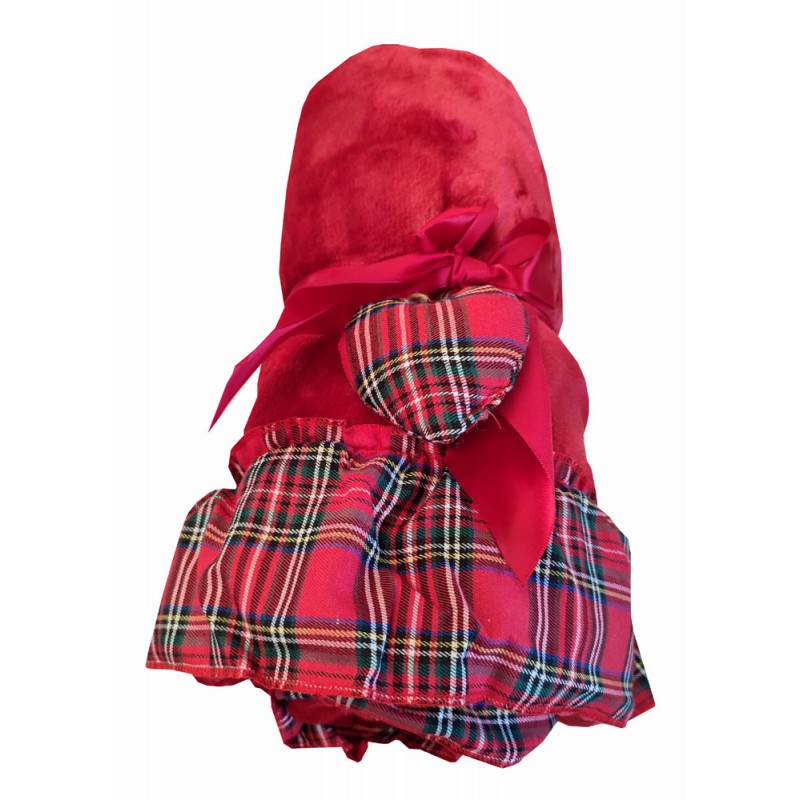 Plaid Fleece 130X160 Fiocco Frill Sophie