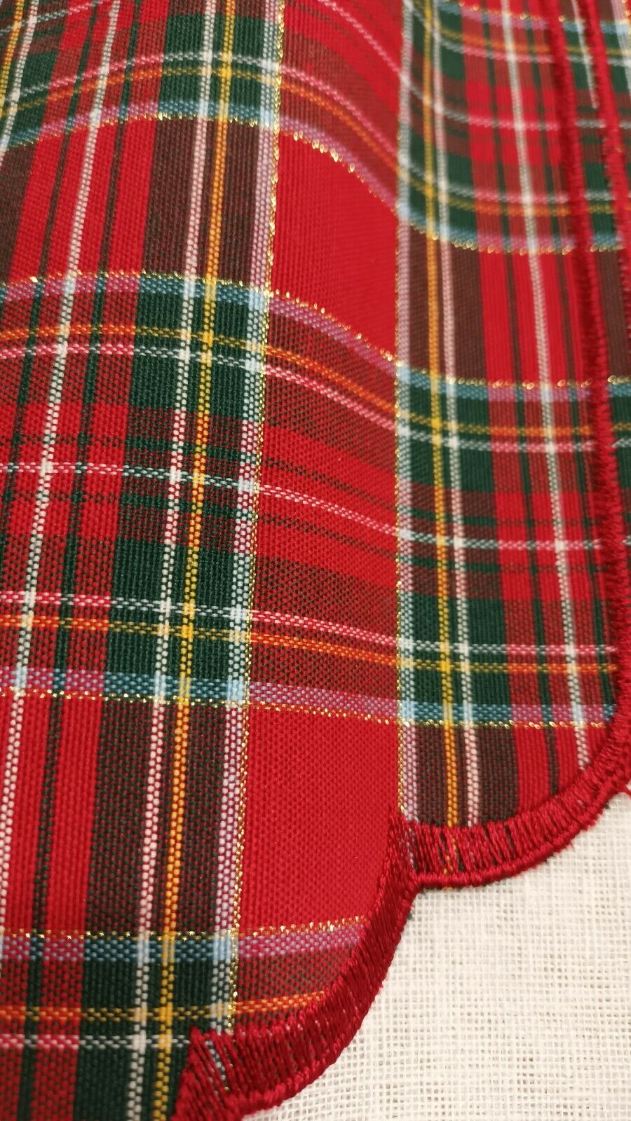 Mantovana Tendina  Arredo  Scozzese con lurex  a Vetro  H23